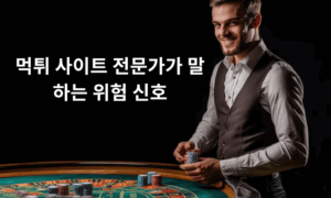 먹튀 사이트 전문가가 말하는 위험 신호
